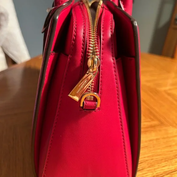 New Michael Kors Cherry Red Satchel - Picture 4 of 15
